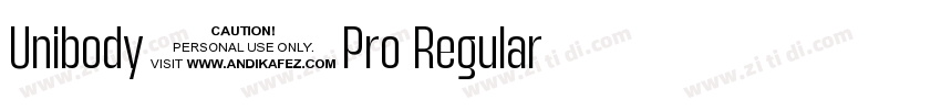 Unibody8Pro Regular字体转换
